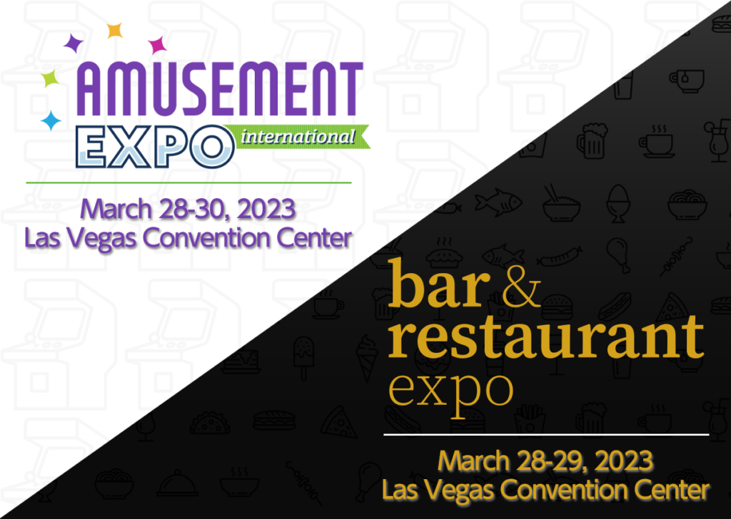 exA-Arcadia Exhibits at AMUSEMENT EXPO 2023/bar & restaurant expo 2023