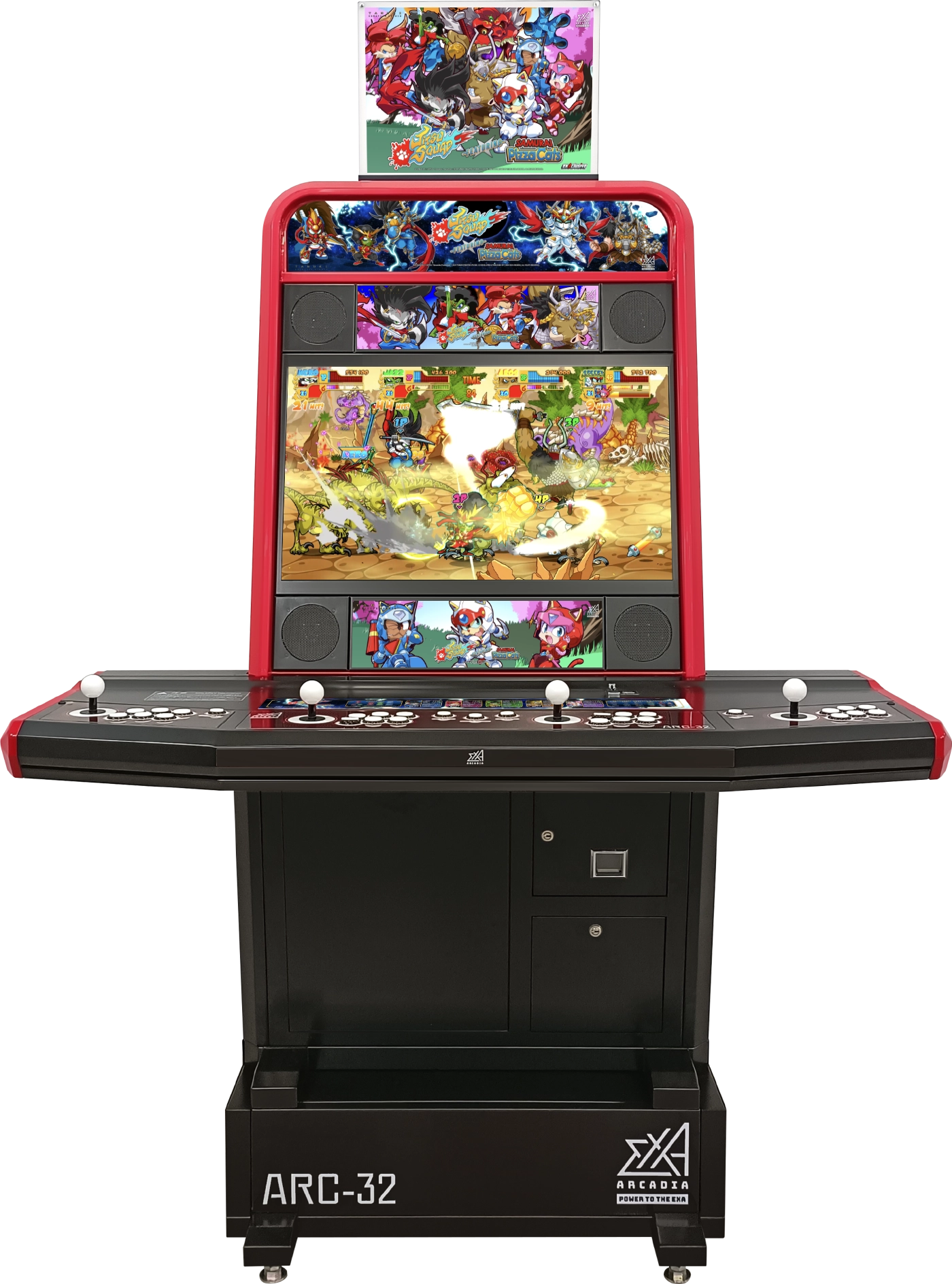 JITSU SQUAD featuring SAMURAI PIZZA CATS Cabinet