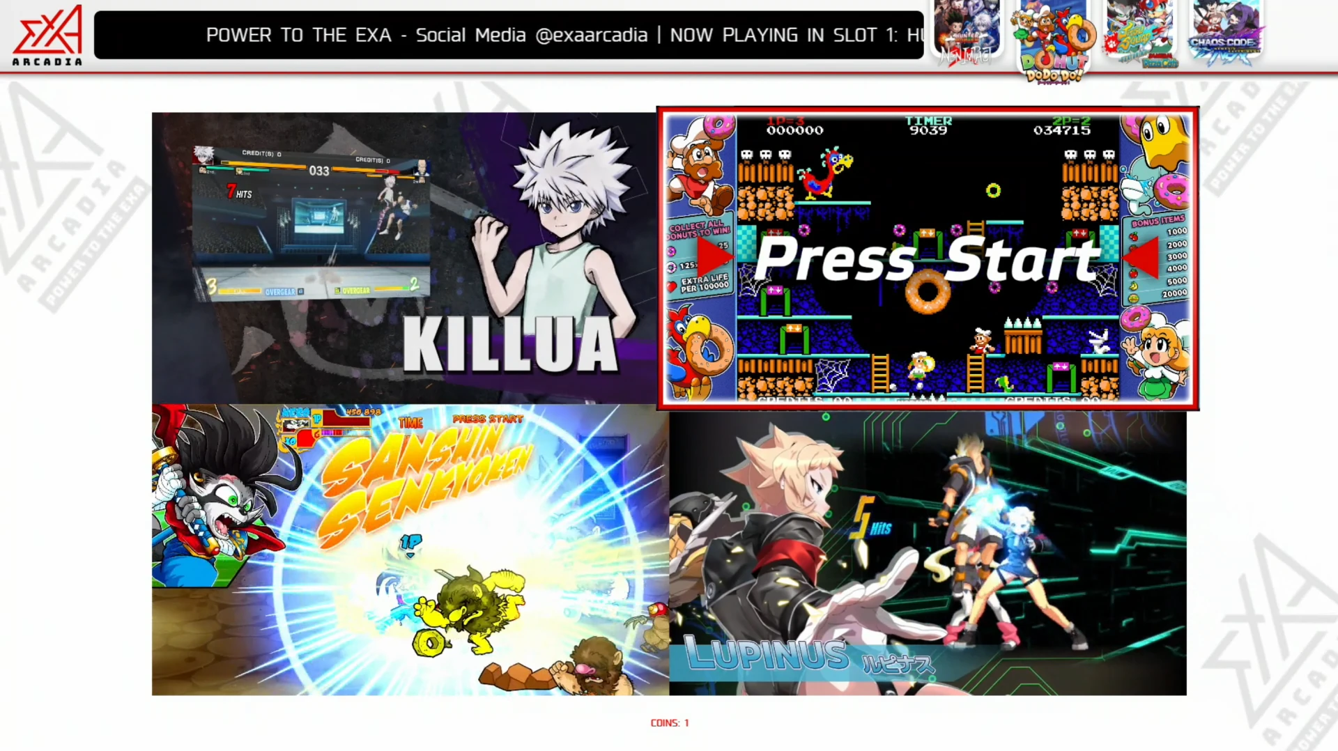 Operate 4 Games Simultaneously